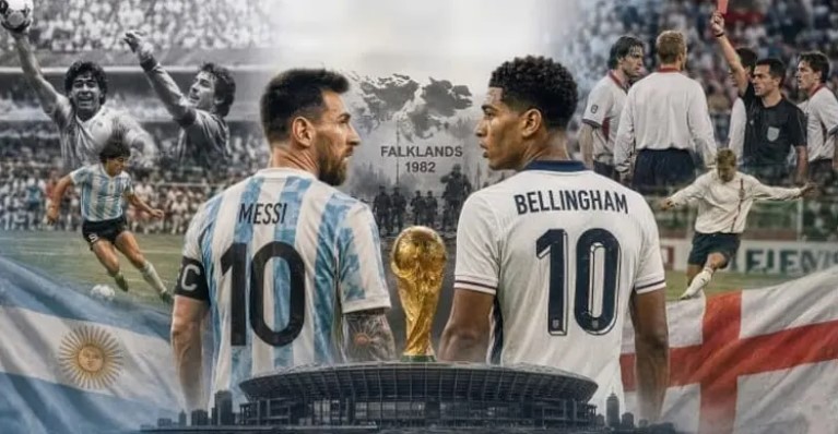 ফকল্যান্ড যুদ্ধ থেকে মাঠের বৈরিতায় মুখোমুখি ইংল্যান্ড-আর্জেন্টিনা